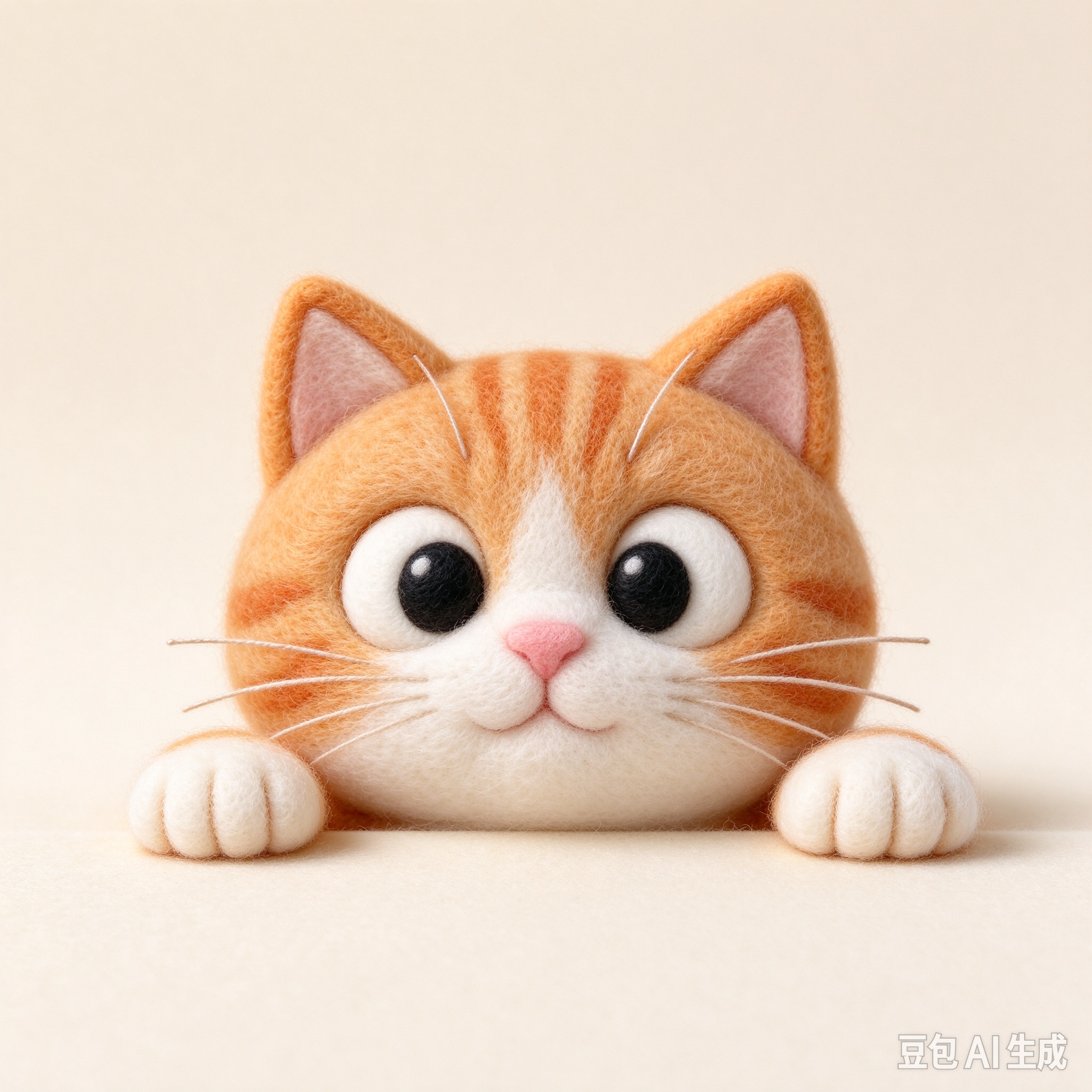 羊毛毡橘猫